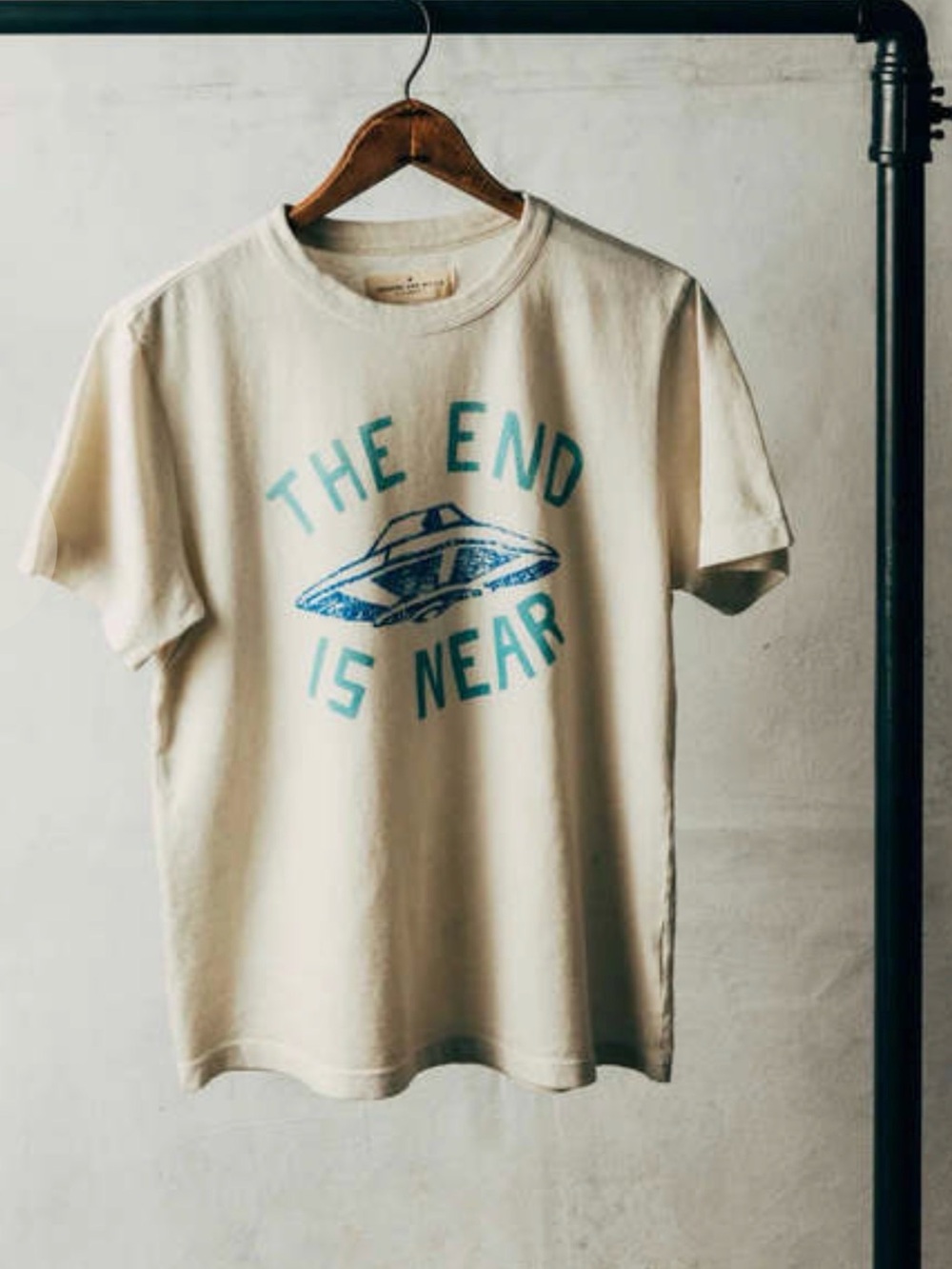 Imogene + Willie “The End is Near” unisex tee in Natural